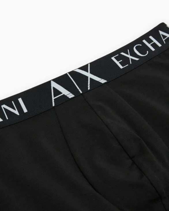 Boxer Shorts In Stretch Fabric With Maxi Logo Black Men Armani Intimates And Loungewear Boxer Shorts In Stretch Fabric With Maxi Logo Black Men Armani Intimates And Loungewear