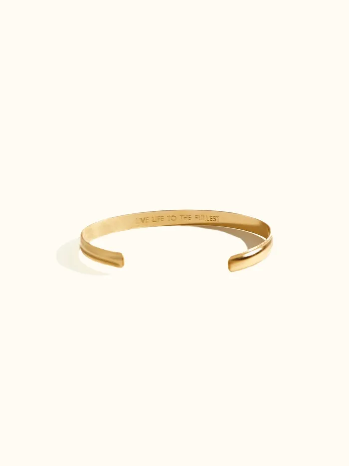 Bracelets Women Able Column Cuff Bracelet 14k Goldfilled