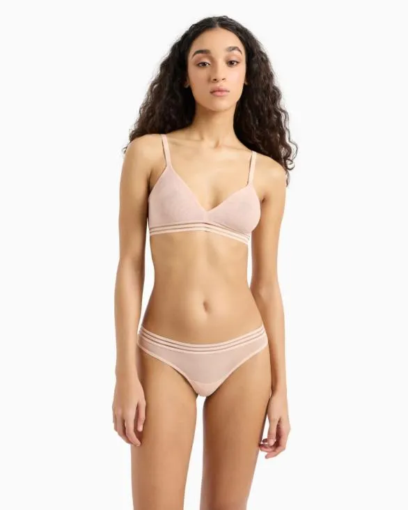 Bralette Bra Pink Women Armani Intimates And Loungewear Bralette Bra Pink Women Armani Intimates And Loungewear