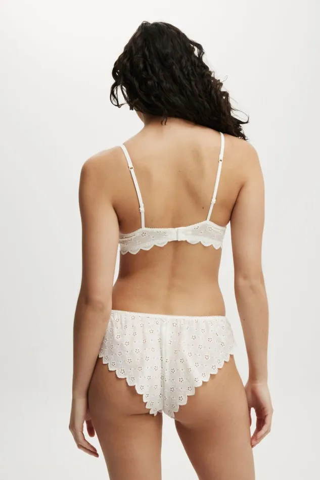 Broderie Underwire Bra French Vanilla Women Cotton On Bras