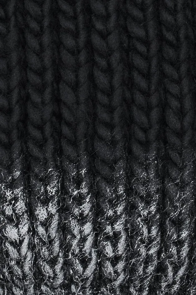 Bulky Wax Sweater Black Women MISBHV Knitwear
