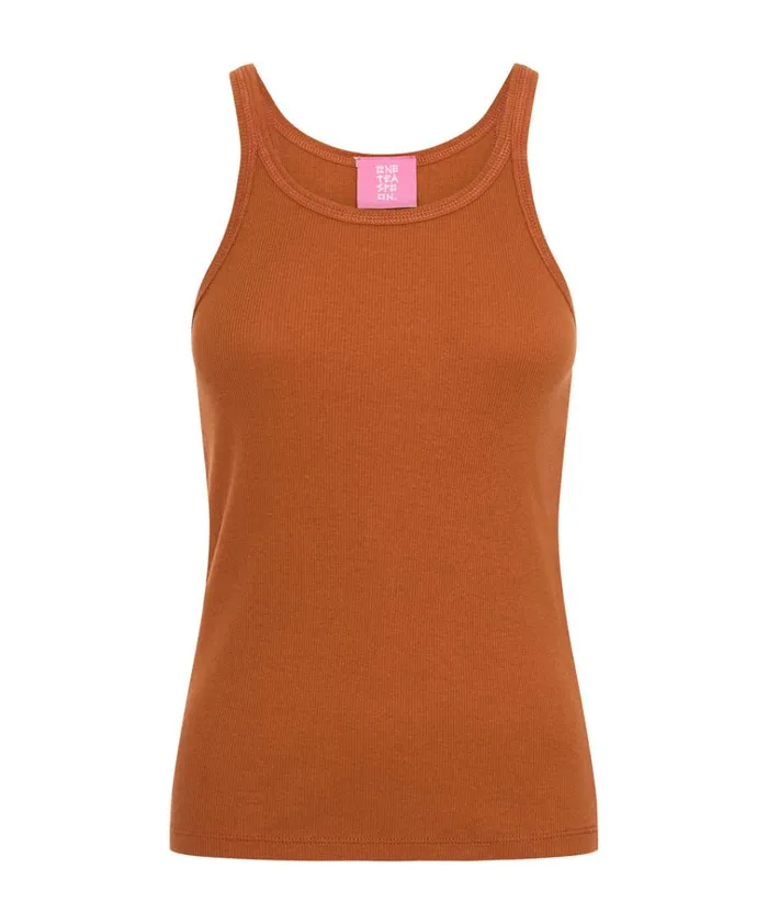 BURNT ORANGE RIBBED TANK TOP Women One Teaspoon Tees and Tanks BURNT ORANGE RIBBED TANK TOP Women One Teaspoon Tees and Tanks