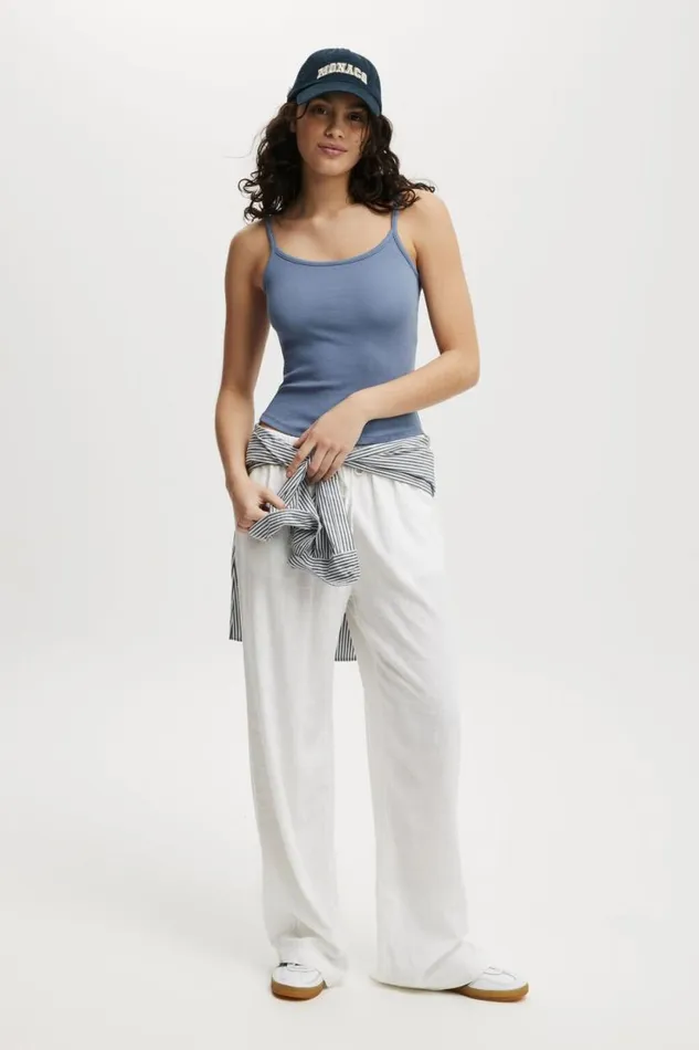 Byron Scoop Cami Elemental Blue Women Cotton On Tops