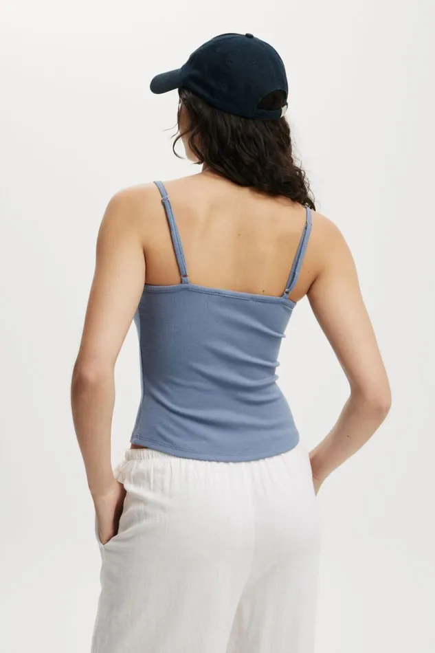 Byron Scoop Cami Elemental Blue Women Cotton On Tops
