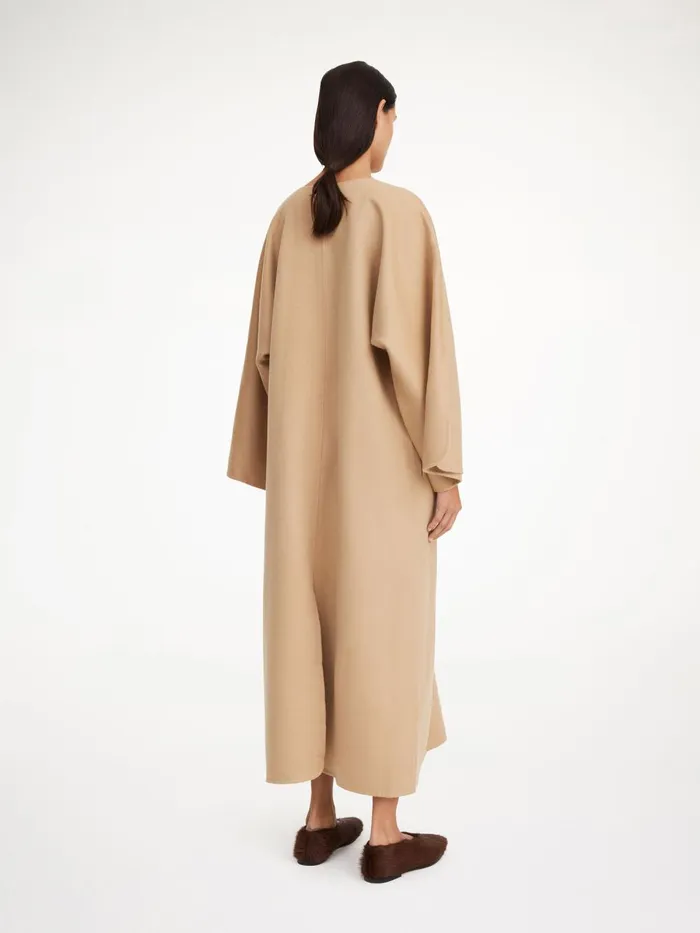 Cais Wool Dress Dark Sand Women By Malene Birger Dresses
