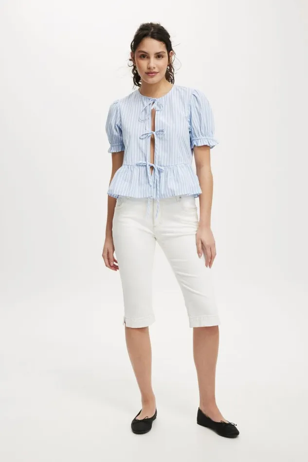 Capri Jean Vintage White Women Cotton On Jeans