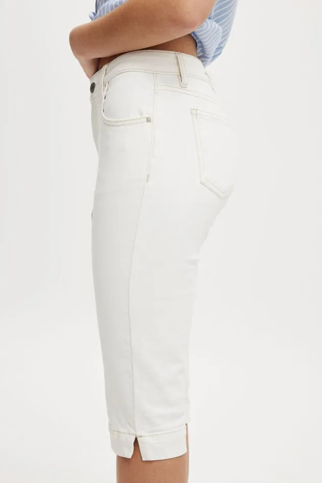 Capri Jean Vintage White Women Cotton On Jeans