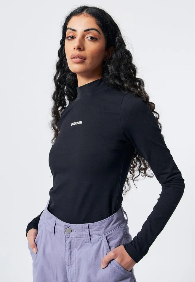 Carah Top 8211 Black LT Black Lt Women Dr Denim Longsleeves
