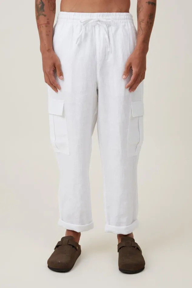 Cargo Linen Pant White Cargo Men Cotton On Pants Cargo Linen Pant White Cargo Men Cotton On Pants