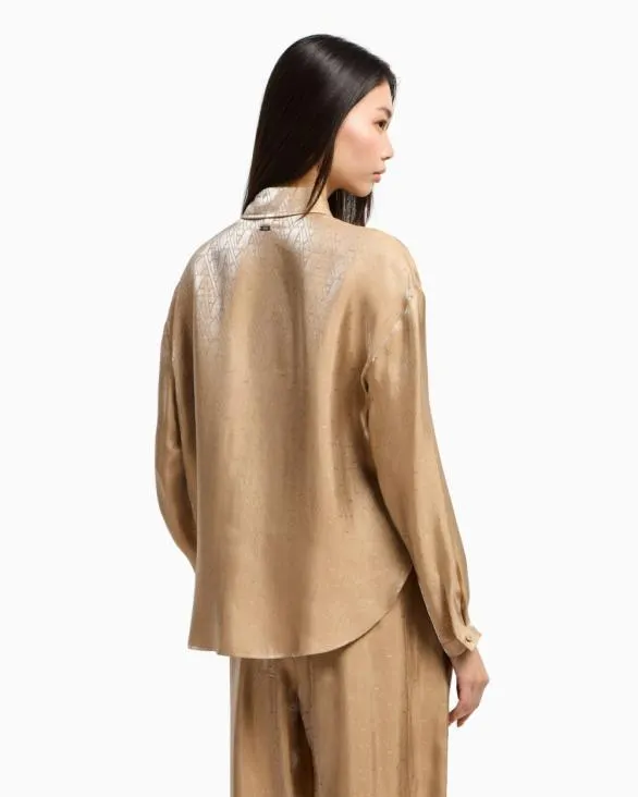 Casual Shirts Beige Women Armani Shirts And Tops
