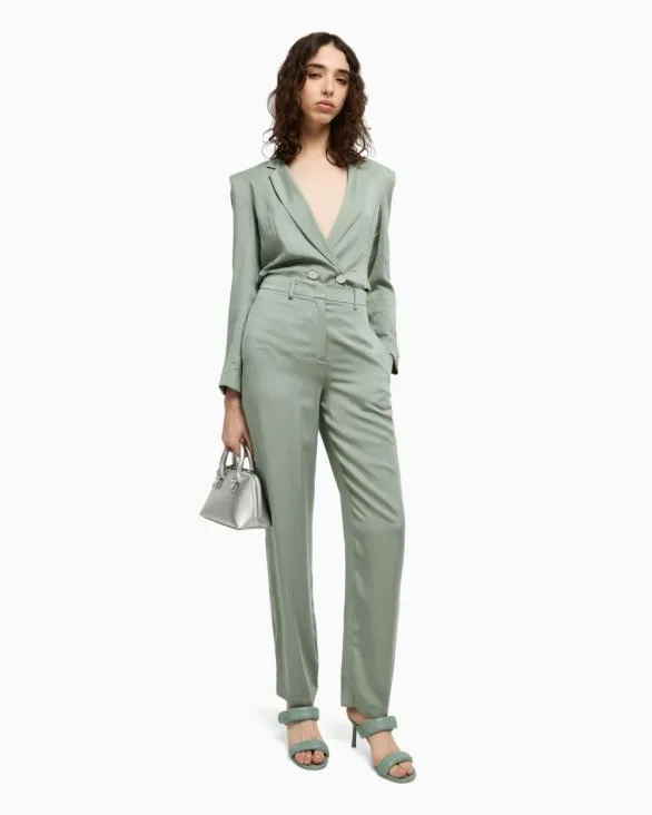 Casual Trousers Green Women Armani Matching Sets Casual Trousers Green Women Armani Matching Sets