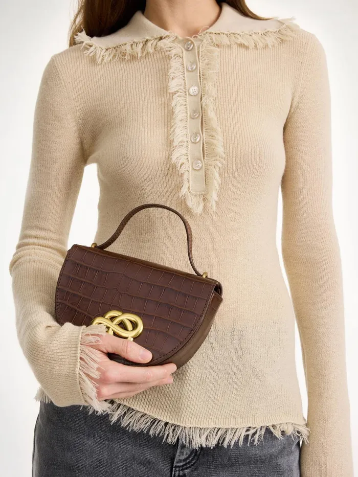 Cebelle Leather Shoulder Bag Bison Women By Malene Birger Bags