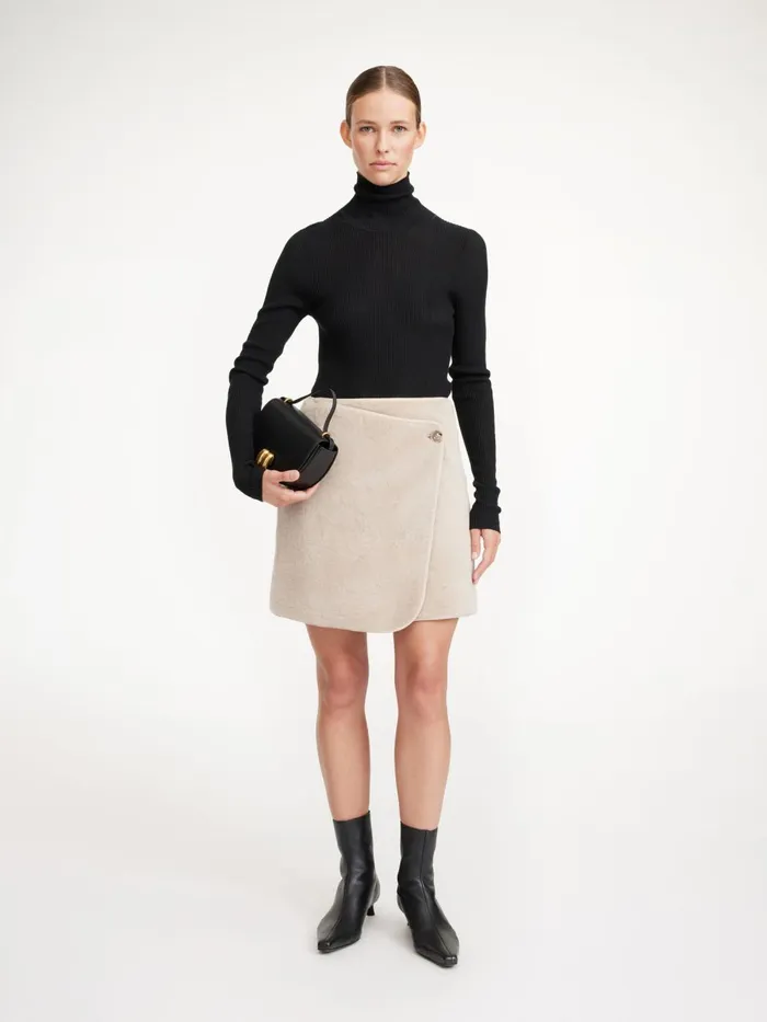 Chani Midi Skirt Warm Sand Women By Malene Birger Skirts