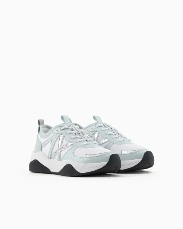 Chunky Sneakers With Logo Lightblue Women Armani Sneakers Chunky Sneakers With Logo Lightblue Women Armani Sneakers