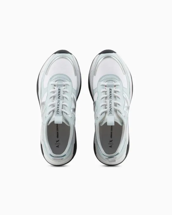 Chunky Sneakers With Logo Lightblue Women Armani Sneakers Chunky Sneakers With Logo Lightblue Women Armani Sneakers