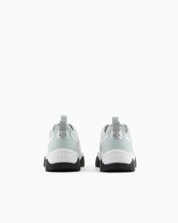Chunky Sneakers With Logo Lightblue Women Armani Sneakers Chunky Sneakers With Logo Lightblue Women Armani Sneakers