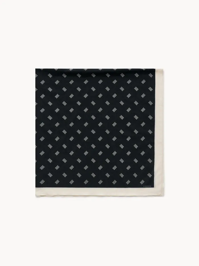 Cialos Cotton Scarf Black Women By Malene Birger Scarves