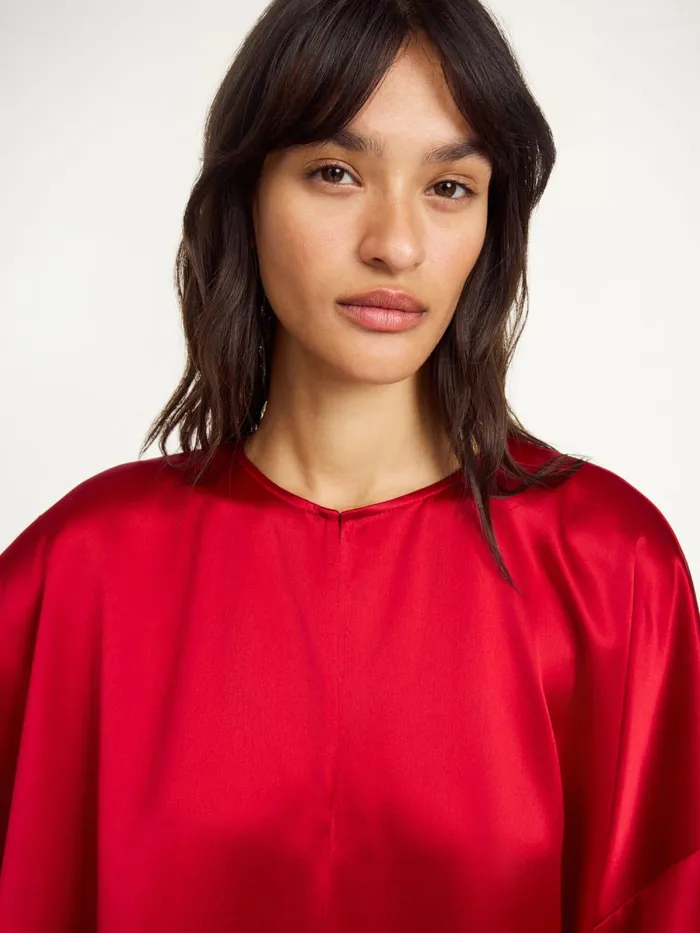 Cicine Midi Dress Dark Chilli Women By Malene Birger Dresses