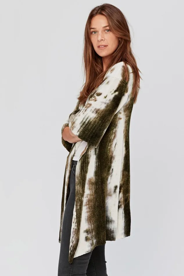 Clothing CoverUps XCVI DownHome Cardigan Cygnus Wash Moss