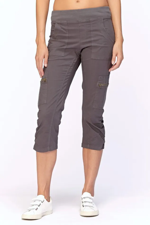 Clothing Crops XCVI Nadia Crop Charcoal