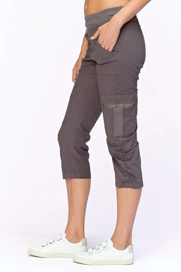 Clothing Crops XCVI Nadia Crop Charcoal