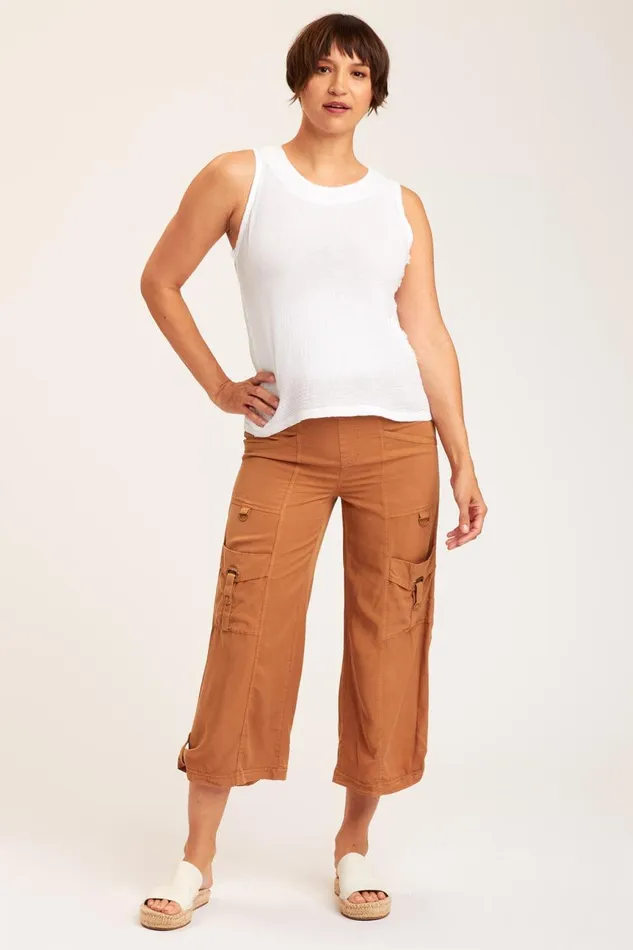 Clothing Crops XCVI Sumas Culotte Terra Cotta
