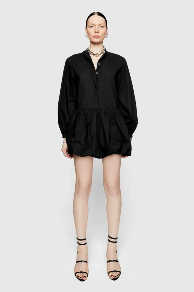 Clothing Dresses Rebecca Minkoff Chelsea Poplin Shirtdress True Black