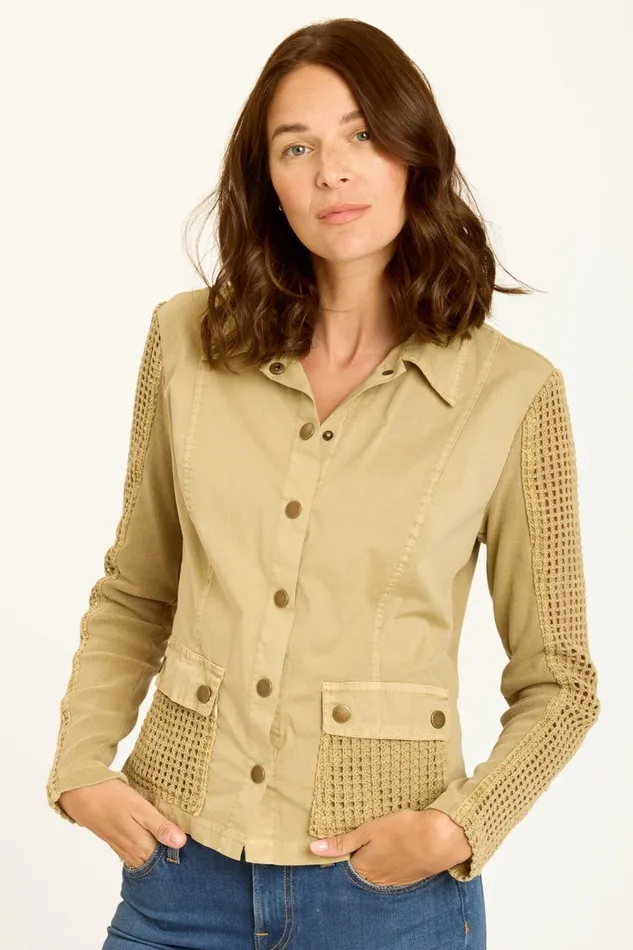 Clothing Jackets XCVI Danica Jacket Linwood Sands Pigment