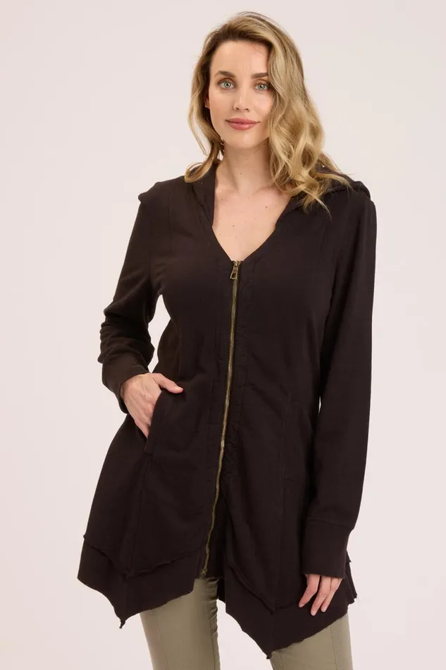 Clothing Jackets XCVI Fleece Mercantile Jacket Black