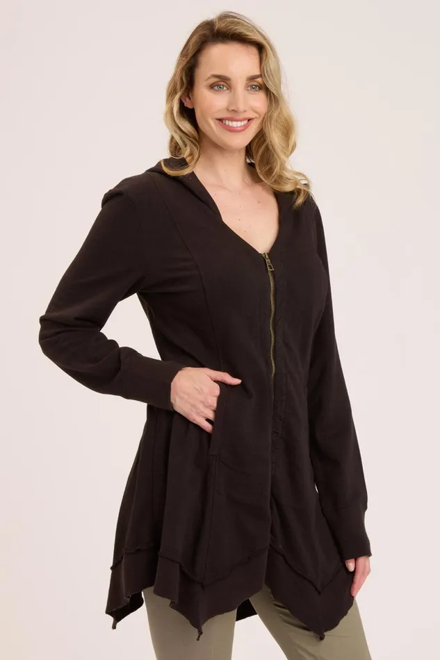 Clothing Jackets XCVI Fleece Mercantile Jacket Black
