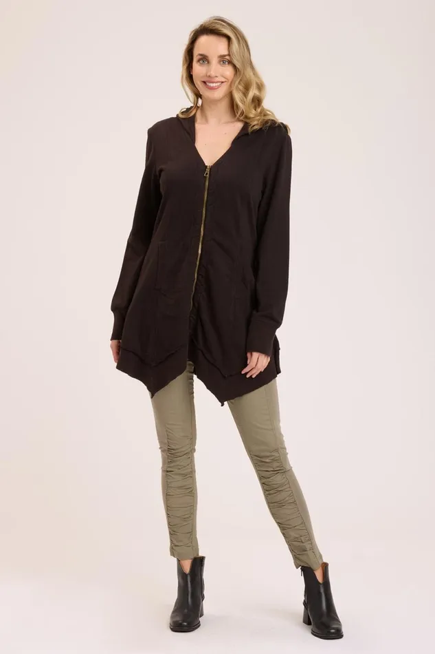 Clothing Jackets XCVI Fleece Mercantile Jacket Black