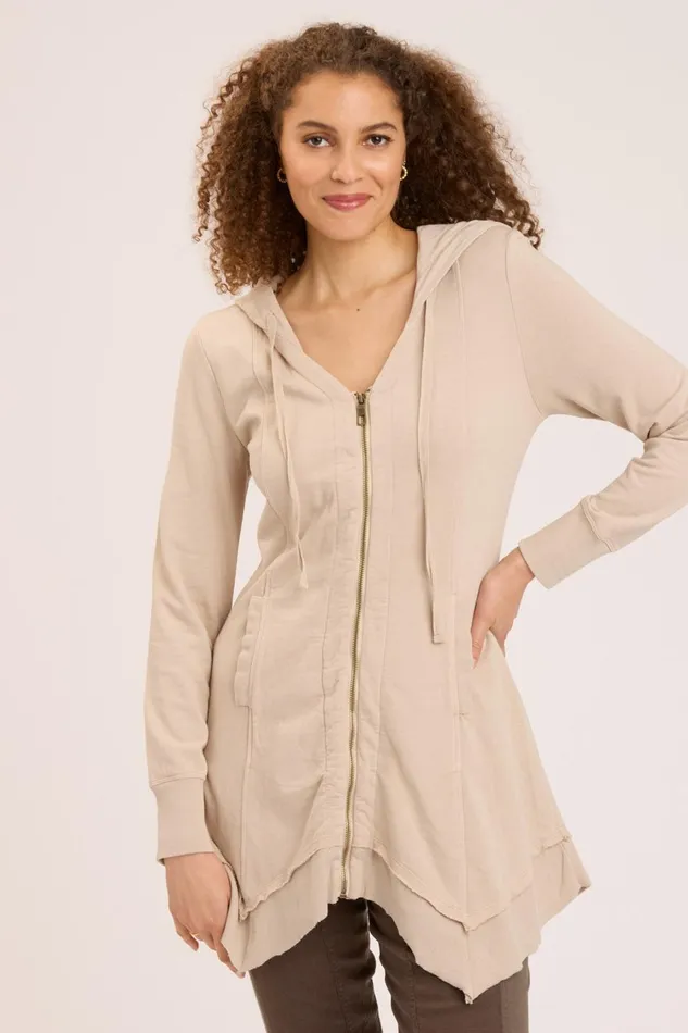 Clothing Jackets XCVI Fleece Mercantile Jacket Sand