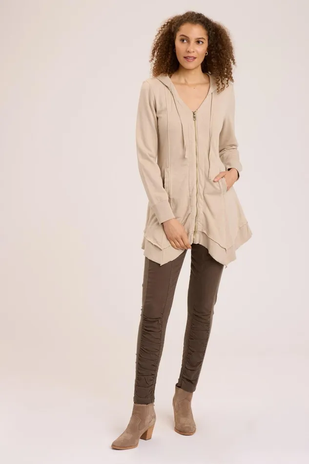 Clothing Jackets XCVI Fleece Mercantile Jacket Sand