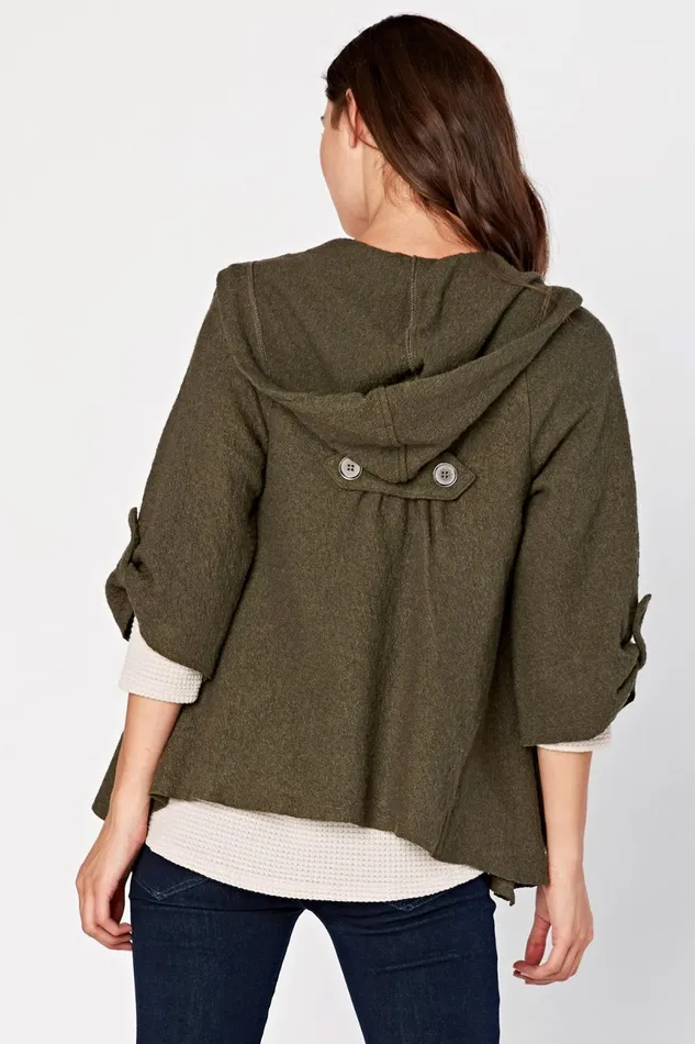 Clothing Jackets XCVI Sweeping Cape Jacket Olivander