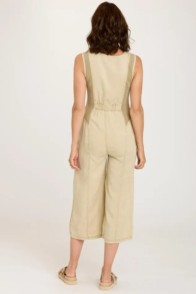 Clothing Jumpsuits XCVI Macgowan Crop Jumpsuit Linwood Sands Pigment
