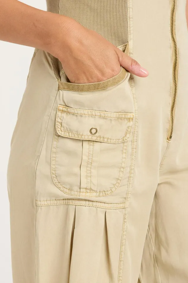 Clothing Jumpsuits XCVI Macgowan Crop Jumpsuit Linwood Sands Pigment