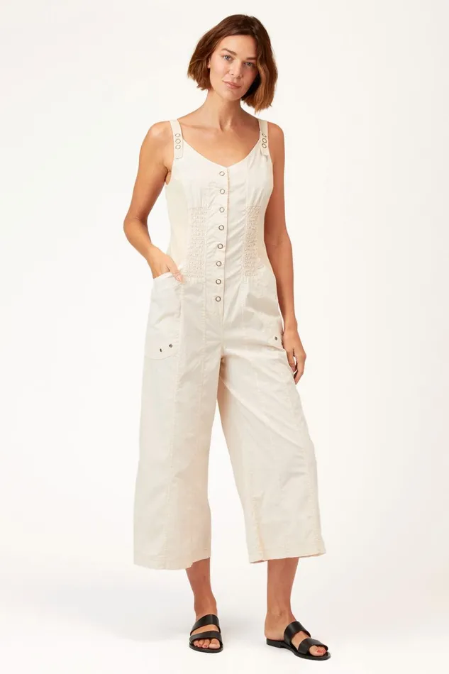 Clothing Jumpsuits XCVI Rainey Jumpsuit Weathered White