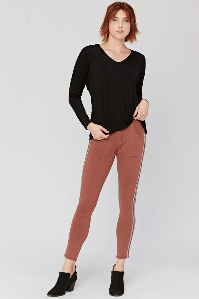 Clothing Leggings XCVI Sportif Legging Nutmeg Pigment