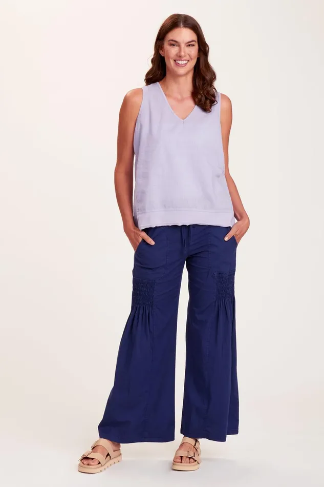 Clothing Pants XCVI Sprightly Wide Leg Hague Blue Pigment