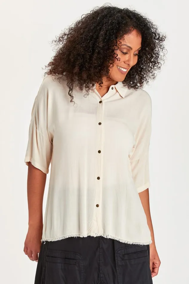 Clothing ShirtsBlouses XCVI Amos Blouse Toasted Almond