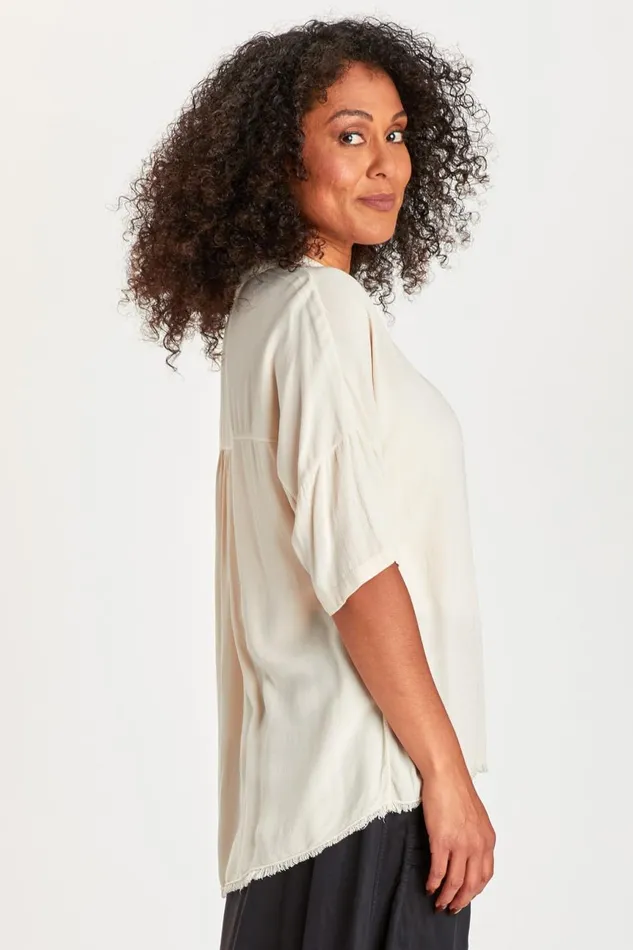 Clothing ShirtsBlouses XCVI Amos Blouse Toasted Almond