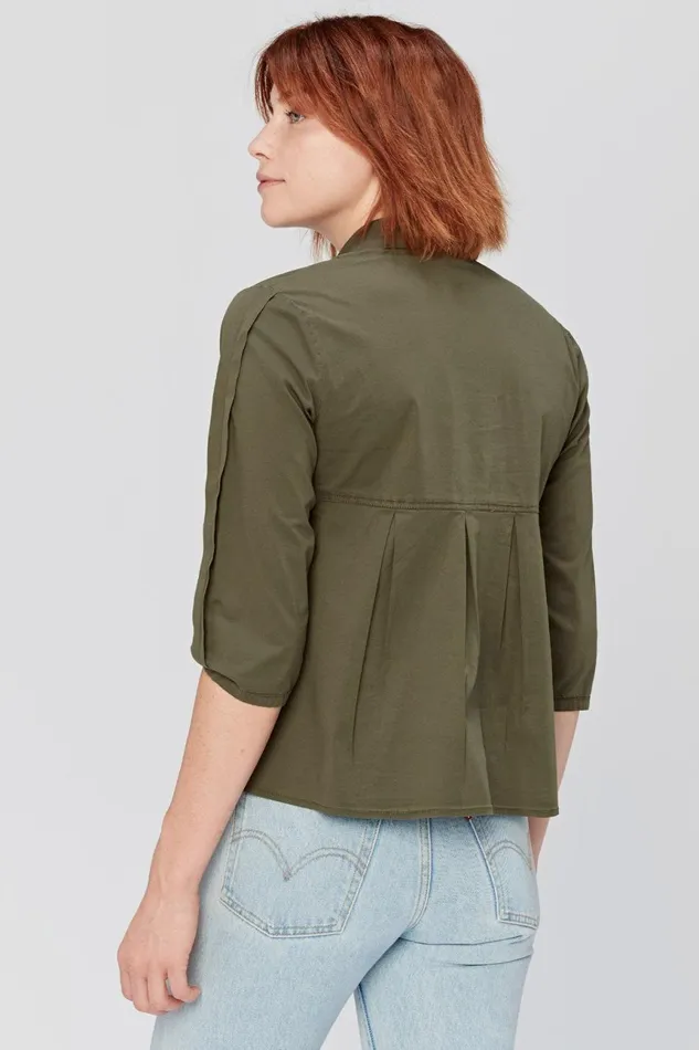 Clothing ShirtsBlouses XCVI Annie Hall Blouse Hemlock Pigment