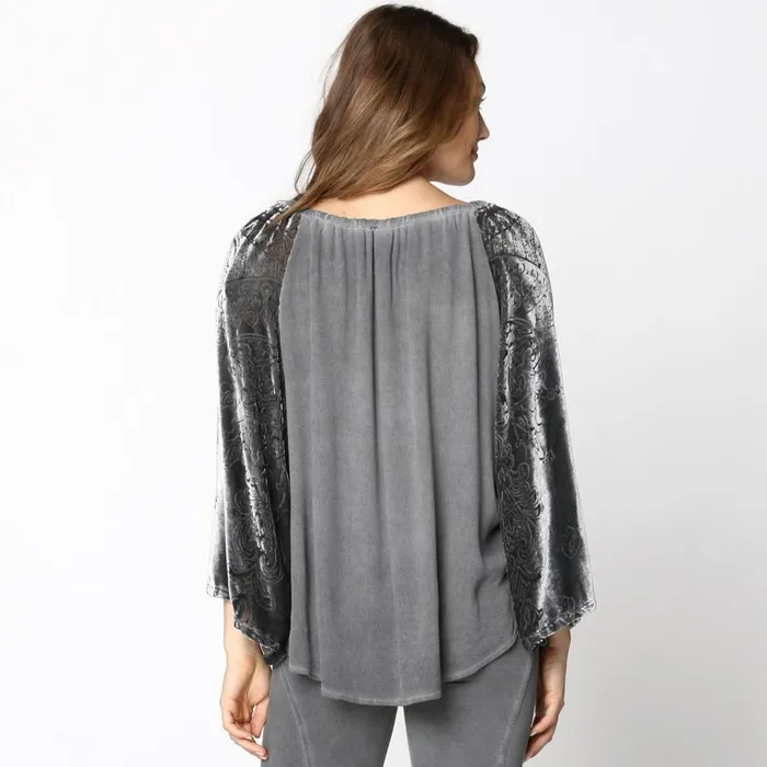 Clothing ShirtsBlouses XCVI Aylen Top Oil Wash London Grey