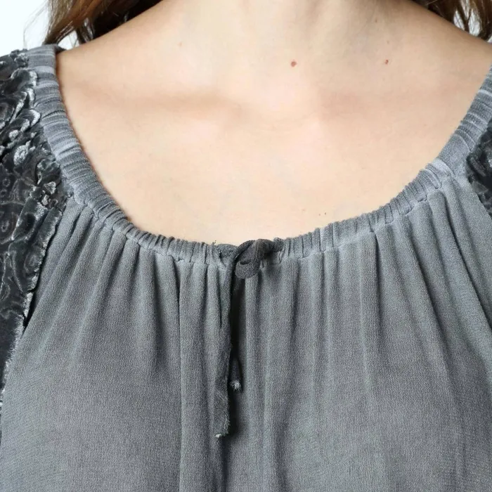 Clothing ShirtsBlouses XCVI Aylen Top Oil Wash London Grey