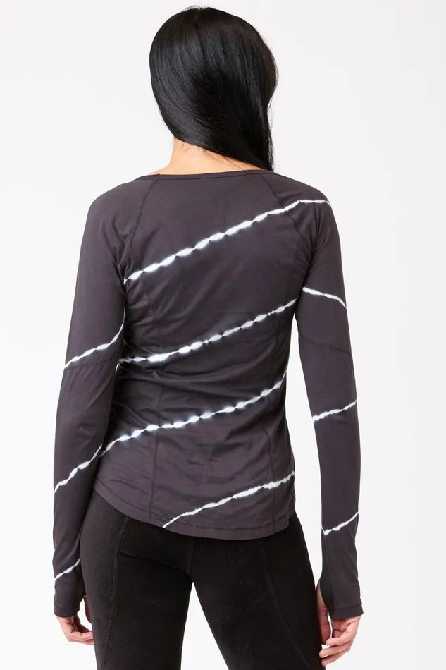Clothing ShirtsBlouses XCVI Edan Long Sleeve Sequence Wash Obsidian