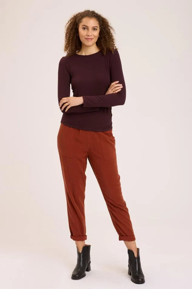 Clothing ShirtsBlouses XCVI Edie Long Sleeve Sarsaparilla