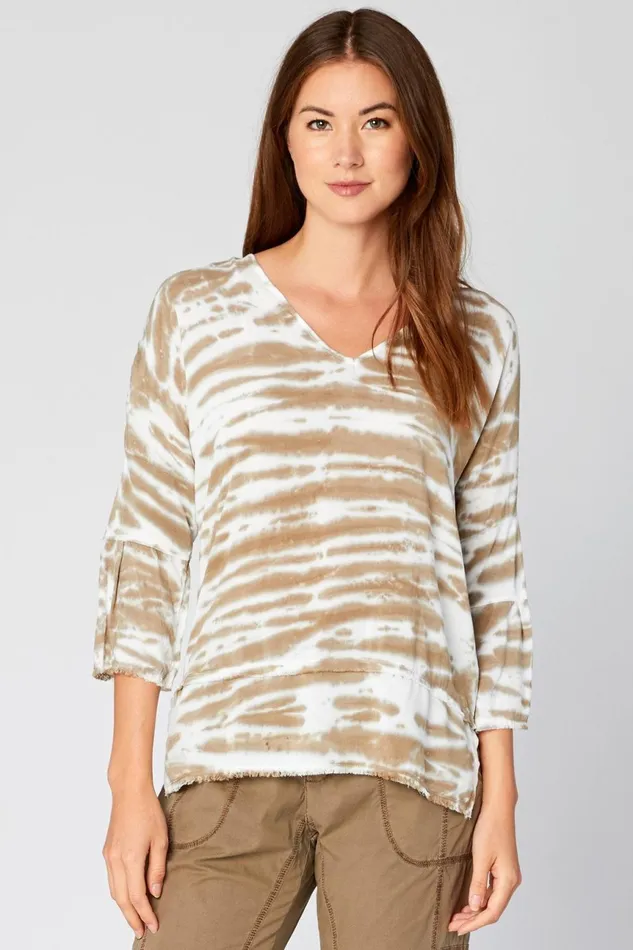 Clothing ShirtsBlouses XCVI Fringed Top Chiliad Wash