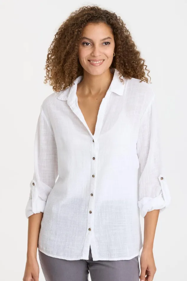 Clothing ShirtsBlouses XCVI Porter Blouse White