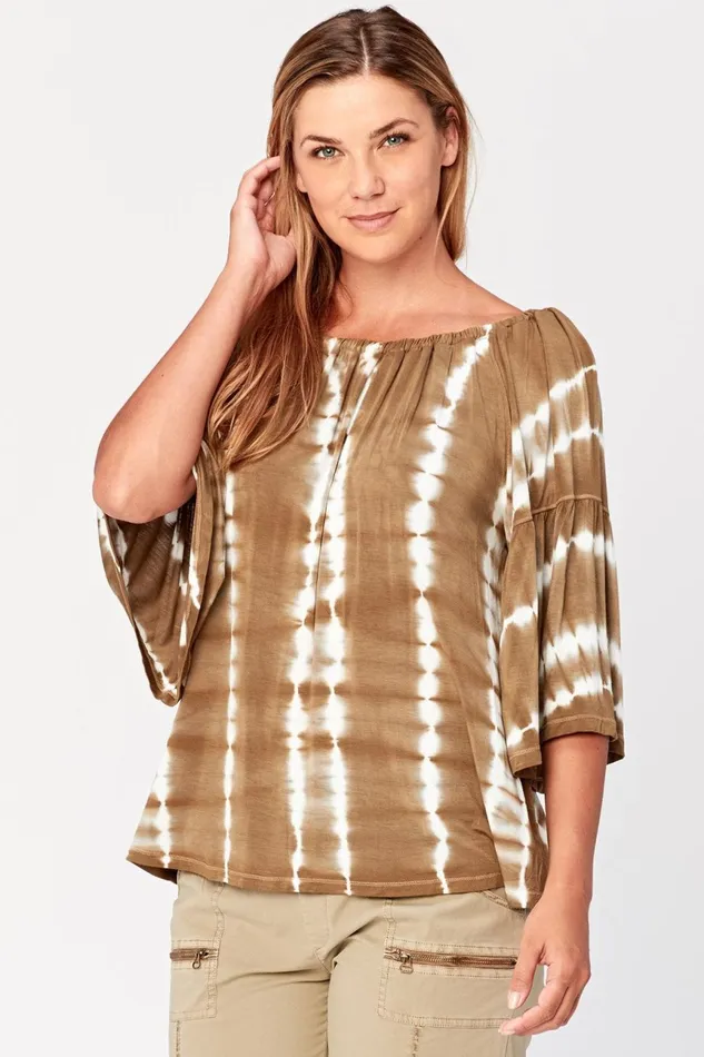 Clothing ShirtsBlouses XCVI Ronan Top Sonorous Wash Conifer