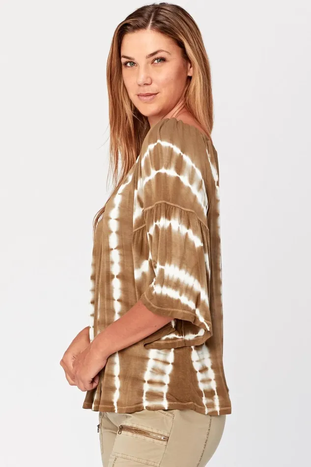 Clothing ShirtsBlouses XCVI Ronan Top Sonorous Wash Conifer